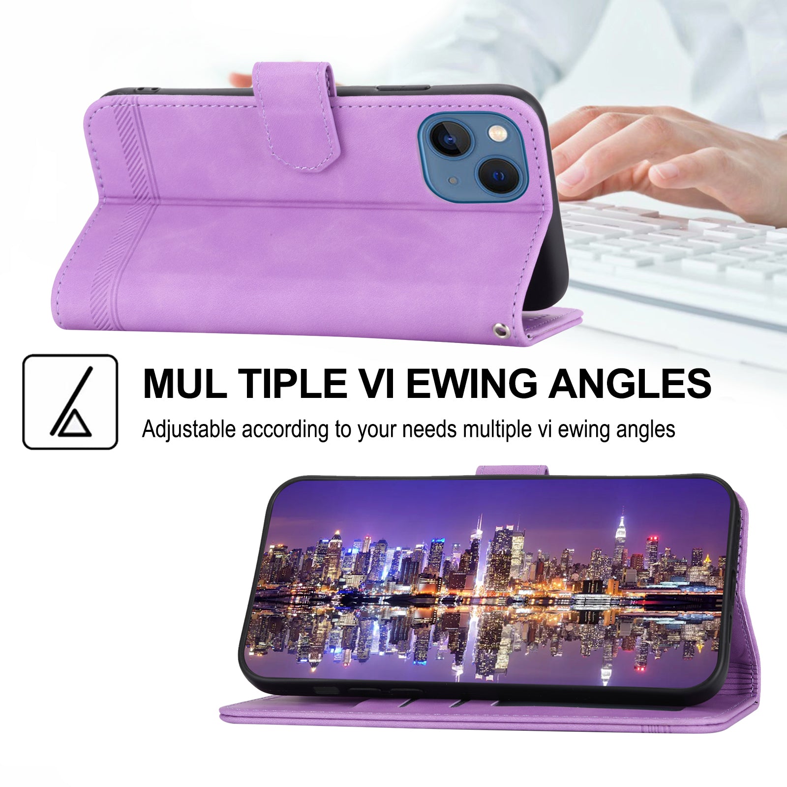 DIERFENG DF-03 Drop-proof Phone Case for iPhone 13 mini 5.4 inch Stand Wallet PU Leather Lines Imprinted Cell Phone Cover DIERFENG DF-03 Drop-proof Phone Case for iPhone 13 mini 5.4 inch Stand Wallet PU Leather Lines Imprinted Cell Phone Cover
